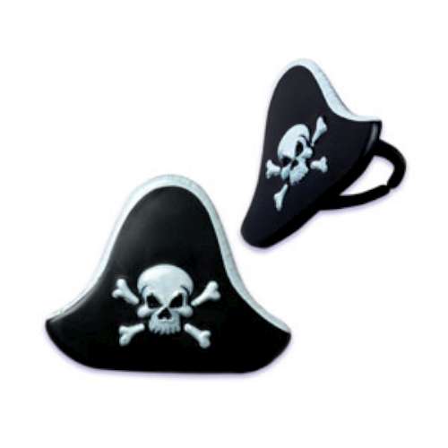 Pirate Hats Cupcake Rings - Click Image to Close